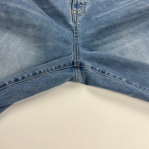 Torrid Crop Skinny Vintage Stretch Mid Rise Jeans Cruise Control Wash Size 18 - Picture 10 of 14